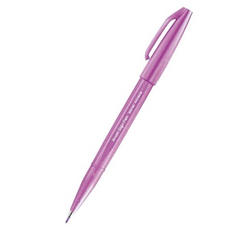 Pisak PENTEL do LETTERINGU purpurowy