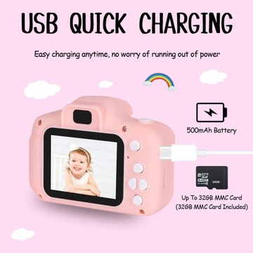 Камера BJLBOJEY TF-карта 32 ГБ с игровым экраном HD1080p