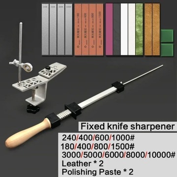Fixed Knife Sharpener Professional Angle Sharpening Stone Kitchen Whetstone