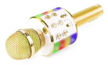 Mikrofon Karaoke ECHO Bluetooth USB Aux in LED