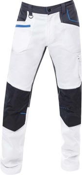 Męskie Spodnie Robocze Malarskie Elastyczne Białe Ardon 4Xstretch H6601 54