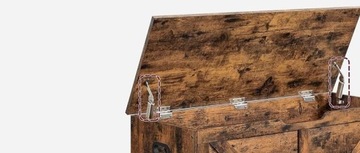 Ящик для хранения багажник шкаф гардеробный контейнер деревенский коричневый V