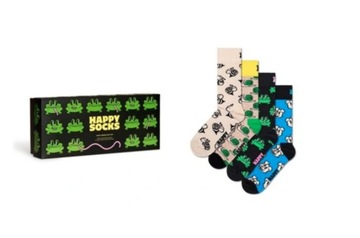 Happy Socks zestaw ŻABY 4146 ANIMALS 4PARY