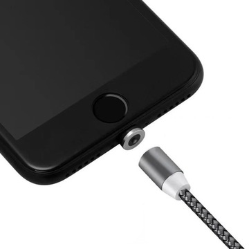 МАГНИТНЫЙ КАБЕЛЬ 3в1 ДЛЯ IPHONE LIGHTNING ANDROID MICRO USB TYPE-C ДЫШАЩИЙ 1м