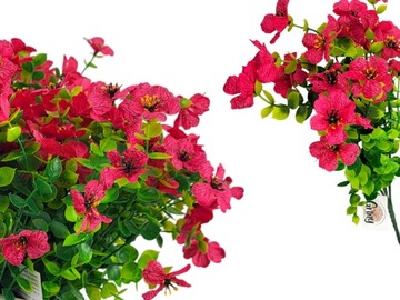 Sztuczna Petunia Pelargonia Surfinia Kwiaty Na Balkon 1szt-róż