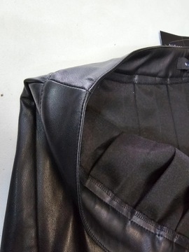 New Look spódnica czarna skaj plisowana ocieplana 42