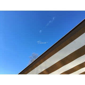 Террасная маркиза АНТРАЦИТ 250х200 Бежево-Белый PREM