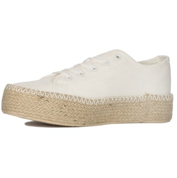 Trampki półbuty espadryle buty Lee Cooper LCW-24-44-2410L White białe r.39