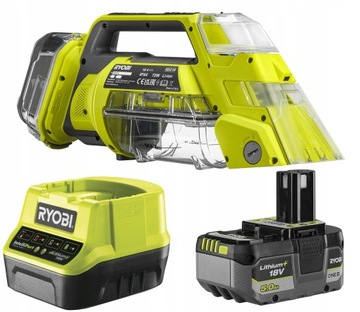 RYOBI RDC18-0 ПЫЛЕСОС ДЛЯ МОЙКИ НА АККУМУЛЯТОРЕ +5 Ач 18 В 480 л/мин