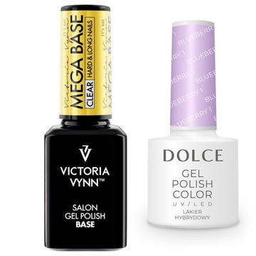 Victoria Vynn Mega Base Clear 15 ml + Dolce Lakier Hybrydowy 5g