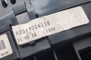 PŘÍSTROJOVÁ DESKA MERCEDES-BENZ C (W204) A2049004108 2.1L DIESEL 100KW 2013