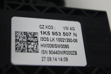 GD JETTA 5C MINCE PÁSEK 5K0953549