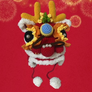 2024 праздничная шапка ручной работы с изображением животных, милая шляпа года дракона для среднего ребенка