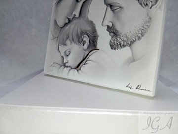 КАРТИНА НАРИСОВАННАЯ СЕПИЯ НА ДЕРЕВЕ СВЯТАЯ СЕМЬЯ СВАДЕБНЫЙ СУВЕНИР ГРАВЕР