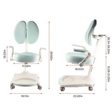 Krzesło do nauki dla dzieci z regulacją wysokości Ergonomiczny fotel do nauki dla dzieci dla Ho