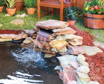 Pontec Pondofall Пластиковый готовый излив Водопад для пруда Каскады прудов