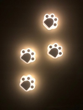 Lampki solarne LED 4szt ŁAPKI ogrodowe na schody