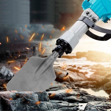 Долото из хромированной стали для электрического молотка с черным пл.