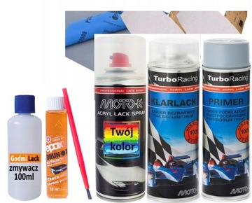 Lakier samochodowy w sprayu zestaw na rdzę 730 ml