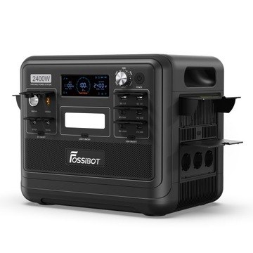 Портативная электростанция FOSSiBOT F2400, 2048 Втч, 2400 Вт, 16 портов - черный