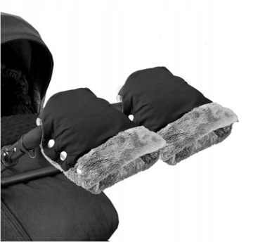МУФТА, ТЁПЛЫЕ ПЕРЧАТКИ С ФЛИСОМ ДЛЯ САНОК КОЛЯСКИ