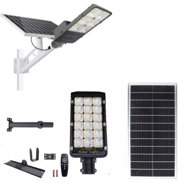 LATARNIA ULICZNA 300W LAMPA SOLARNA PANEL UCHWYT