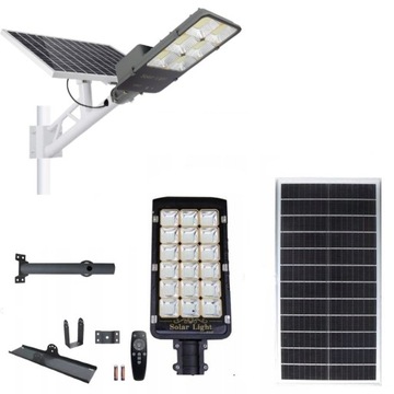 LATARNIA ULICZNA 300W LAMPA SOLARNA PANEL UCHWYT