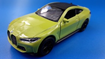 BMW M4 Зеленая металлическая модель WELLY 1:34