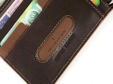 Ekskluzywny skórzany portfel męski Vip Collection