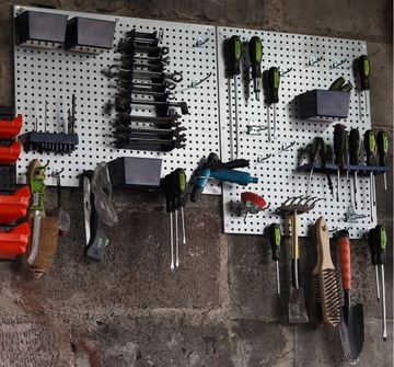 ПЕРФОРИРОВАННАЯ ИНСТРУМЕНТАЛЬНАЯ ДОСКА 1116х458мм НАБОР ИЗ 34 ЭЛЕМЕНТОВ PGT1