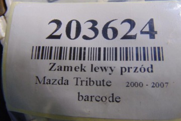 MAZDA TRIBUTE ZÁMEK LEVÝ PŘEDNÍ