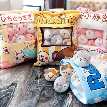 ПОДУШКА-ПУДИНГ С КОТЯНАМИ-ТАЛИСНАМИ ДЛЯ ОБНИМАНИЙ РАЗЛИЧНЫЕ УЗОРЫ