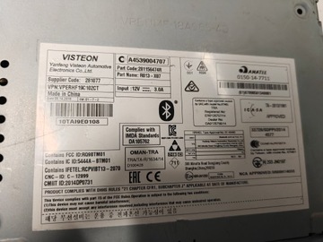 SMART FOURTWO FORFOUR III RÁDIO TOVÁRNÍ ORIGINÁLNÍ USB BT 281156474R