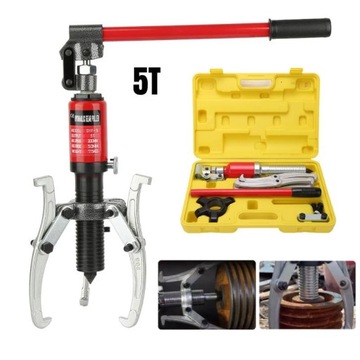 5T Hydrauliczny wyciągarka do kół z pompą, 3 szczęki, maszyna do rysowania