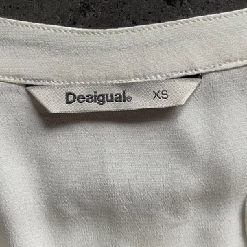 DESIGUAL Luźna Koszulowa Bluzka Tunika XS