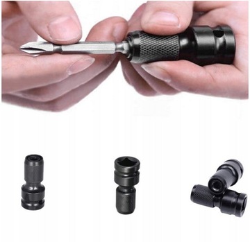 АДАПТЕР АДАПТЕР ДЛЯ УДАРНЫХ КЛЮЧЕЙ, СВЕРЛ, ТРЕЩОТКИ 1/2 1/4 ШЕСТИГР.