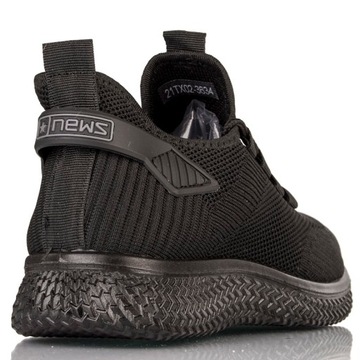 Sneakersy damskie News 21TX02-3634 czarne r. 39