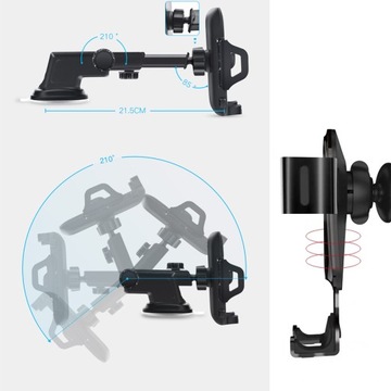 АВТОМОБИЛЬНЫЙ ДЕРЖАТЕЛЬ ТЕЛЕФОНА ДЛЯ ОКНА, КАБИНЫ, ДОСКИ, ПРОЧНЫЙ, РЕГУЛИРУЕМЫЙ НА 360°