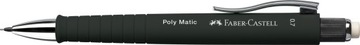 Ołówek automatyczny z gumką FABER-CASTELL na rysiki Poly Matic 0,7 CZARNY