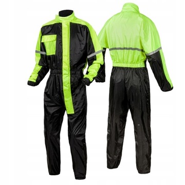 KOMBINEZON PRZECIWDESZCZOWY OZONE BLACK FLUO 8XL