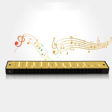 Губная гармошка тремоло, клавиша C, 24 отверстия, профессиональная