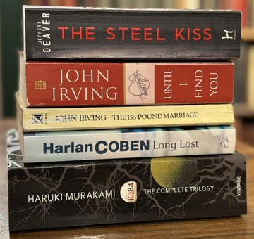 Deaver Irving Coben Murakami 5 książek po angielsku