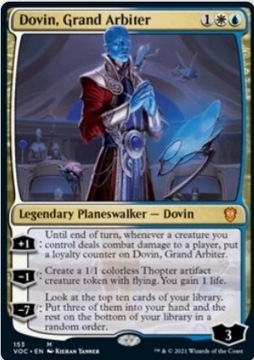 MTG Dovin, Grand Arbiter planeswalker Mythic VOC