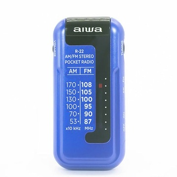 Radio Tranzystorowe Aiwa AM/FM Niebieski