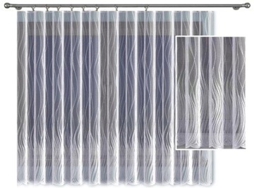 Wzór 628d95 firana rozm. 350x230cm (z obszyciem)