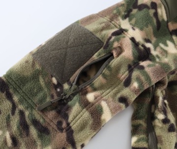 Тактический охотничий костюм осень-зима из флиса камуфляж CP - XL