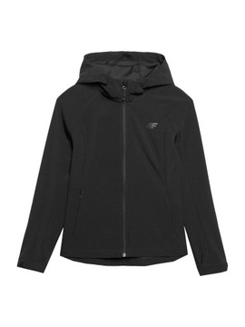 4F kurtka damska softshell wiartoodporna membrana z kapturem r. XL czarny