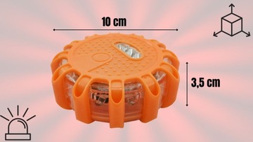 ПРЕДУПРЕЖДАЮЩАЯ ЛАМПА СВЕТОДИОДНЫЕ ПРЕДУПРЕЖДАЮЩИЕ ЛАМПЫ Магнитные маяки 3x СВЕТОВАЯ Вспышка
