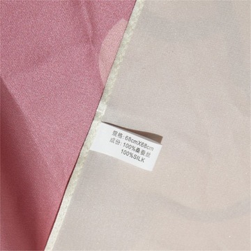 100% jedwabny apaszka różowy szalik dla kobiet prezent 70cm kwadrat szal