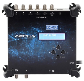 Wzmacniacz DVB-T2 kanałowy WWK Alpha+ Telmor programowany cyfrowo